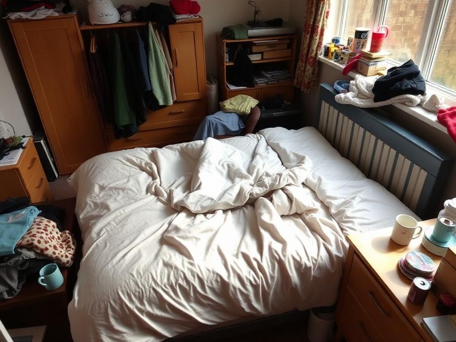 Bedroom clean · Morley, Leeds before cleaning