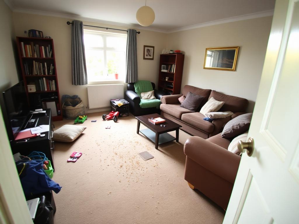 Living room clean · Headingley, Leeds before cleaning